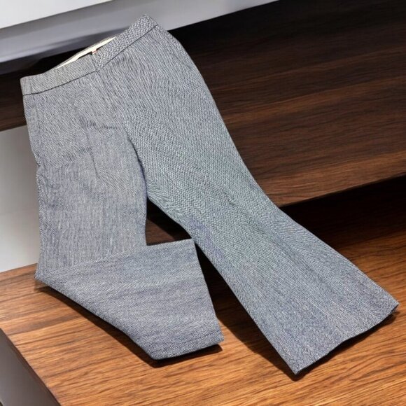 J Crew Hayden AV449 Herringbone Linen Blend Fully Lined Crop Pant‎ - Picture 6 of 9